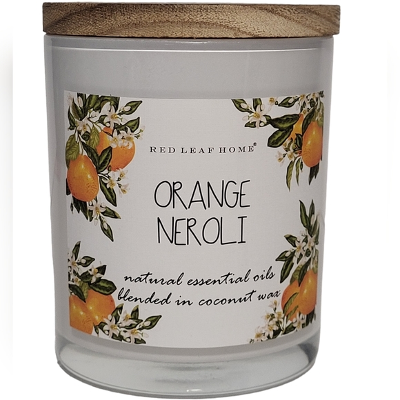 Red Leaf Home Kitchen Red Leaf Home Orange Neroli Jar Candle With